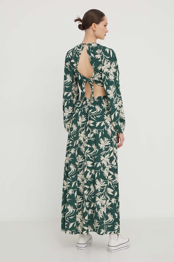 Haljina Abercrombie & Fitch KI159.4083.334 zelena SS24