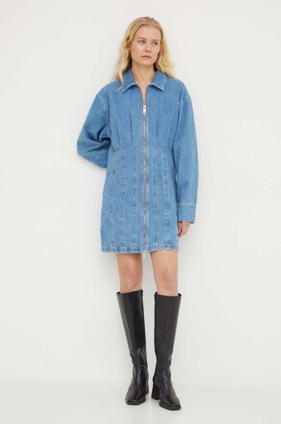 Gestuz sukienka jeansowa 10908708 niebieski SS24