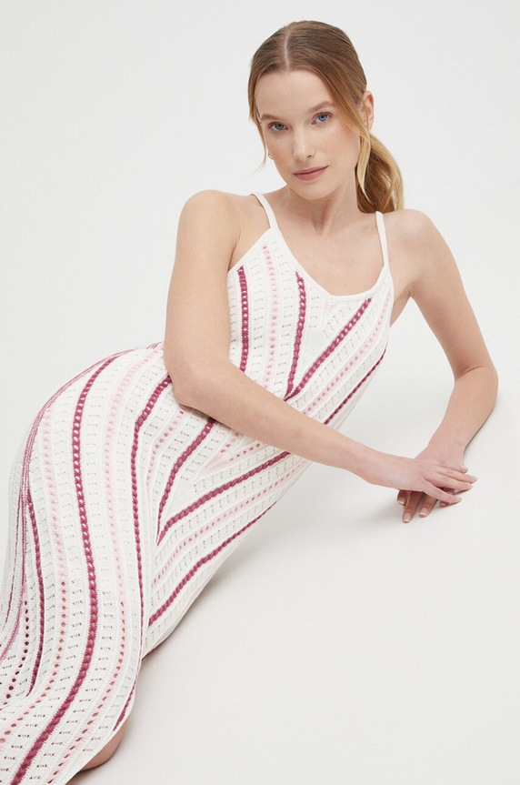 Pepe Jeans sukienka GINNY DRESS casual beżowy PL953523