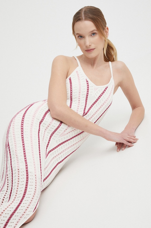 Pepe Jeans sukienka GINNY DRESS casual beżowy PL953523