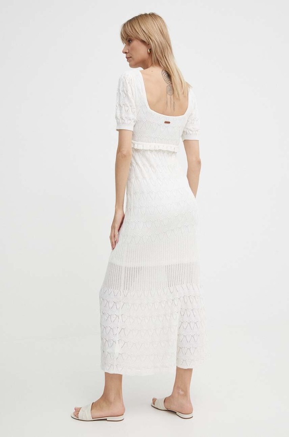 Ρούχα Φόρεμα από λινό μείγμα Pepe Jeans GOLDIE DRESS GOLDIE DRESS PL953525 λευκό