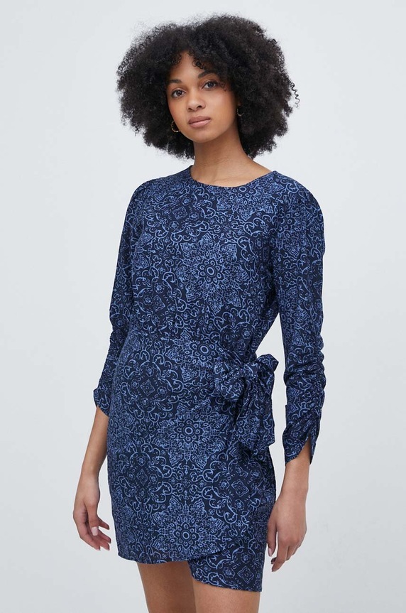 Šaty Pepe Jeans CLARIN mini námořnická modř PL953535