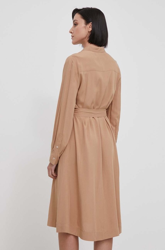 Ruházat United Colors of Benetton ruha 4WPWDV07E bézs