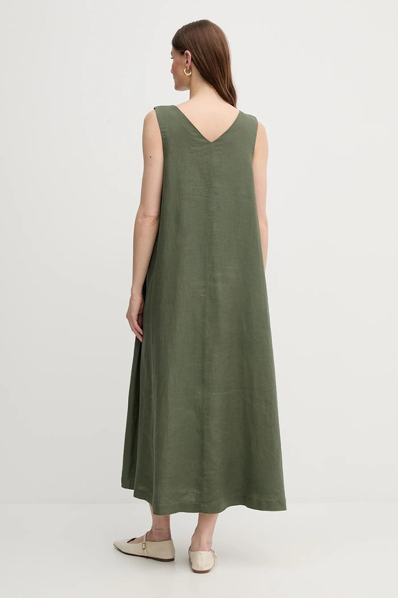 Îmbrăcăminte United Colors of Benetton rochie din in 4AGHDV07C verde