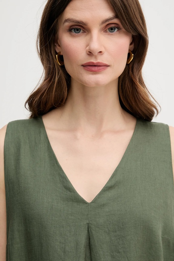 United Colors of Benetton rochie din in 4AGHDV07C verde