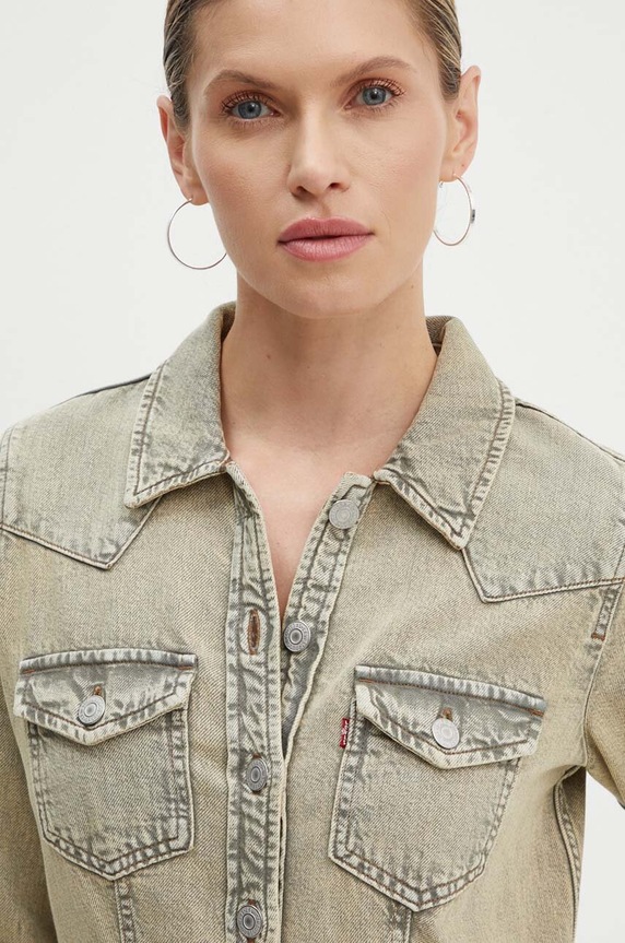 Rifľové šaty Levi's A7592 béžová