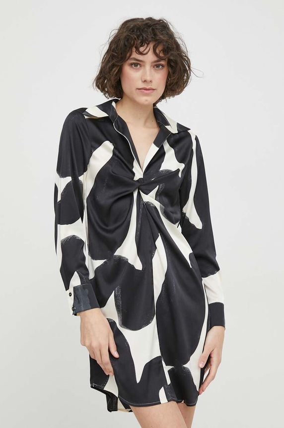 Sisley rochie cu guler multicolor 4MBGLV05E