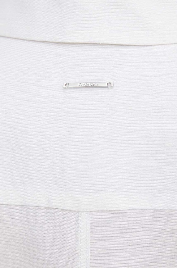 Šaty s příměsí lnu Calvin Klein K20K206697