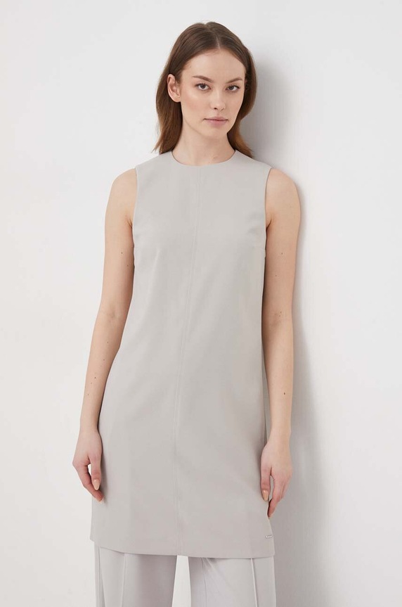 Calvin Klein sukienka K20K207257 szary SS24