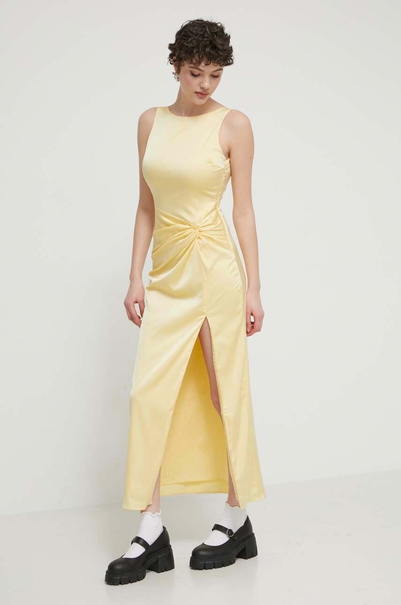 Šaty Abercrombie & Fitch KI159.4061.810 žltá SS24