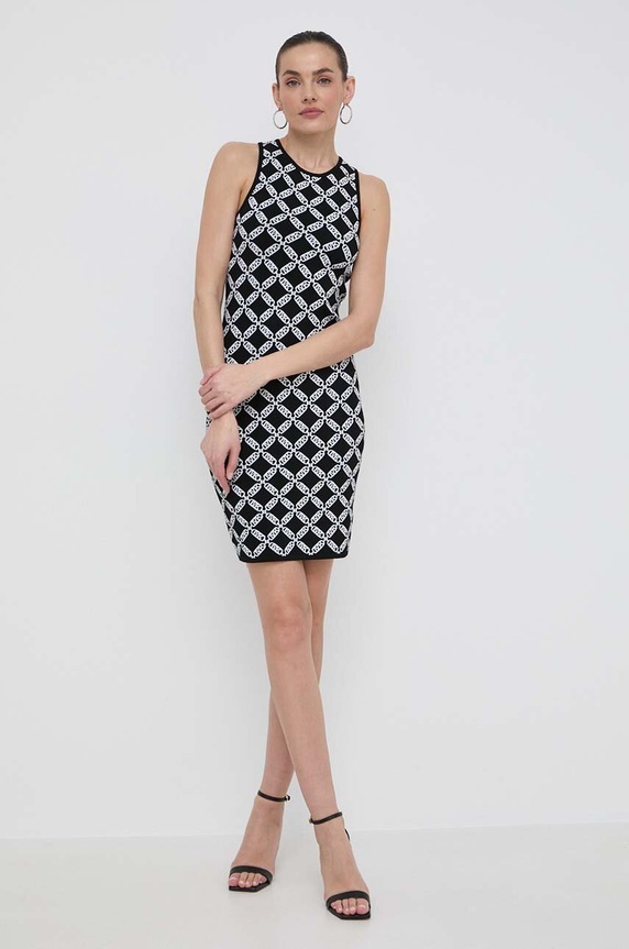 MICHAEL Michael Kors sukienka MS482DZEH4 czarny SS24