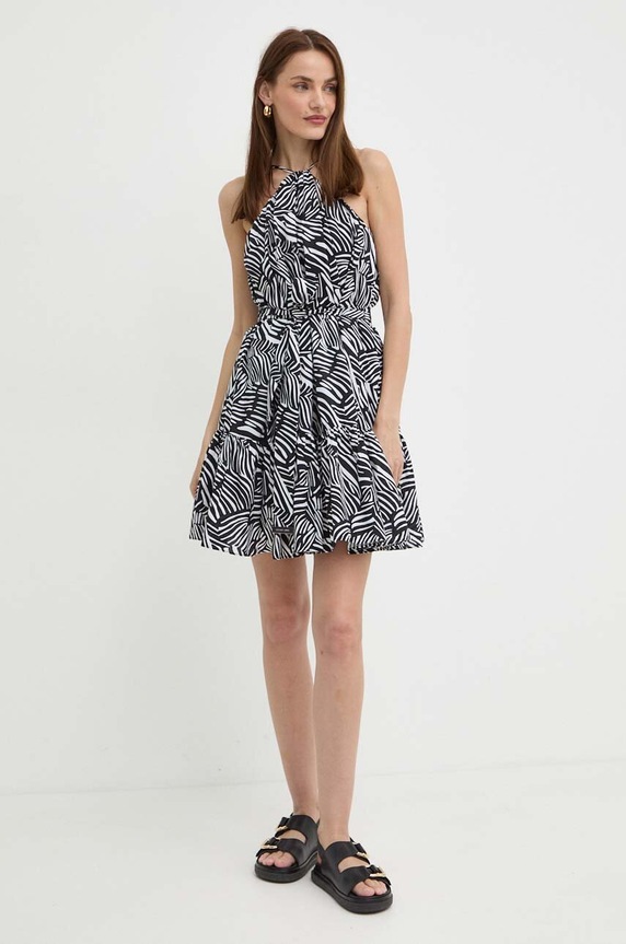 MICHAEL Michael Kors sukienka bawełniana MS482EAETX czarny SS24