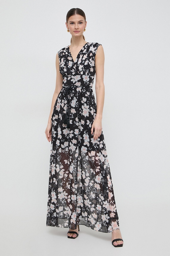 Платье Guess maxi чёрный W3GK60.WDW82