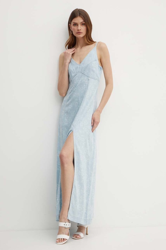 Джинсовое платье Guess CRUZ узор голубой W4GK93.D4YZ4