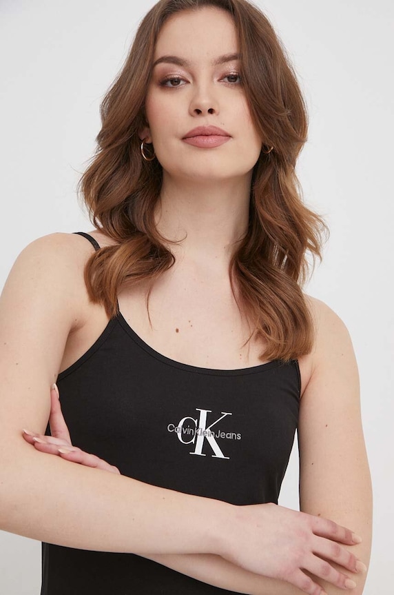 Φόρεμα Calvin Klein Jeans μαύρο J20J223420