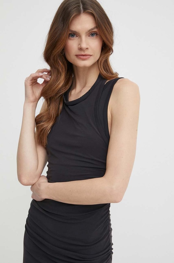 Рокля Calvin Klein Jeans черен J20J223045