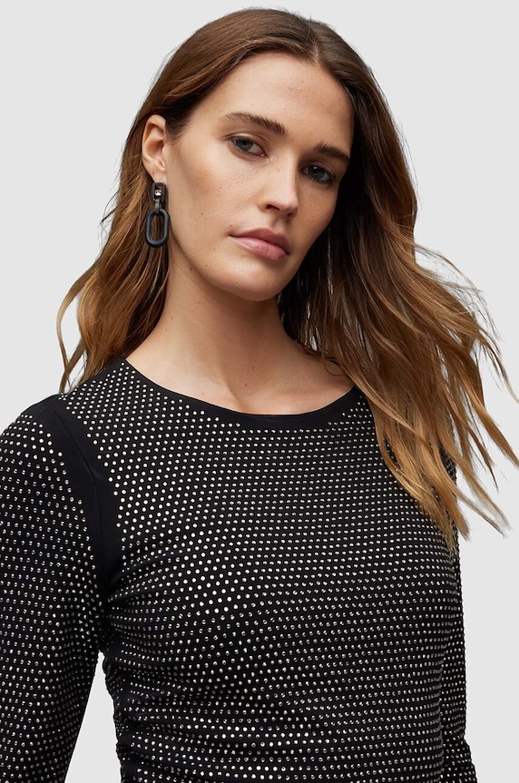 Ρούχα Φόρεμα AllSaints Alya WD330Z μαύρο