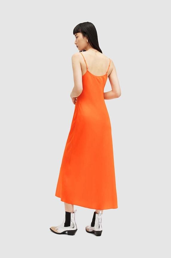 Ρούχα Φόρεμα AllSaints Bryony WD646Z πορτοκαλί