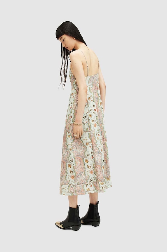 Ρούχα Φόρεμα AllSaints Dahlia Cascade WD536Z πολύχρωμο