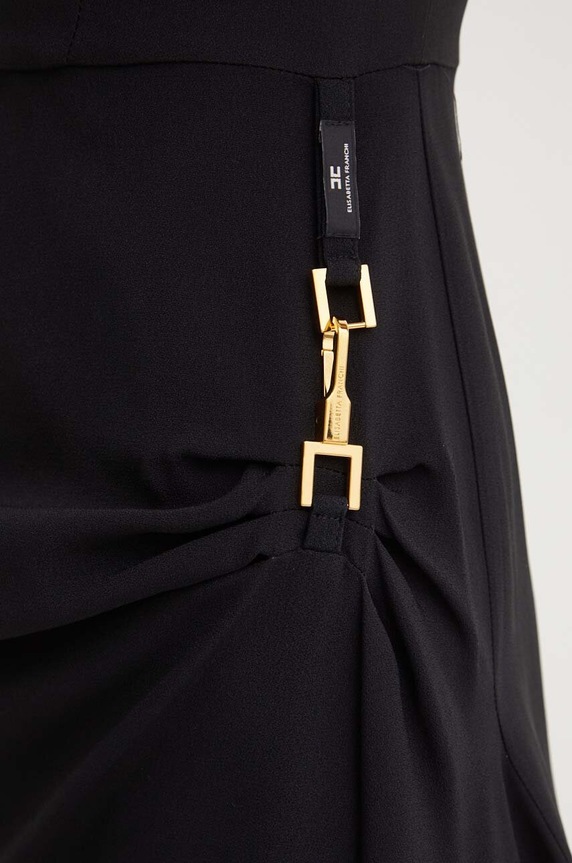 Φόρεμα Elisabetta Franchi AB58742E2 μαύρο