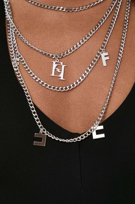 Φόρεμα Elisabetta Franchi AB64742E2 μαύρο