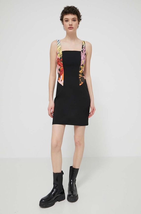 Šaty Desigual MARBELLA LACROIX 24SWVW75 čierna SS24
