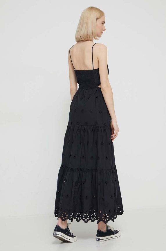 Bavlnené šaty Desigual 24SWVW12 čierna SS24