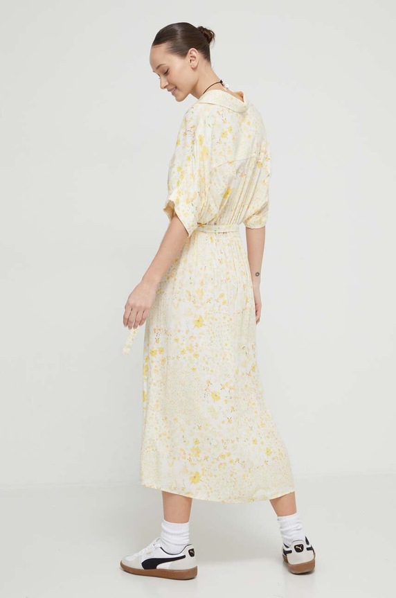 Desigual sukienka CANDELA 24SWVW41 żółty SS24