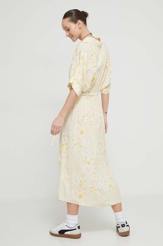Desigual sukienka CANDELA 24SWVW41 żółty SS24