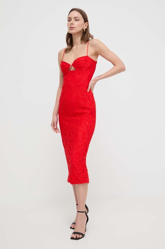 Bardot sukienka IVANNA 58567DB.FIRE.RED czerwony SS24