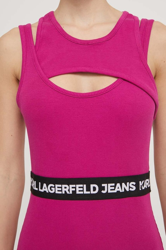 Karl Lagerfeld Jeans ruha 241J1303 rózsaszín