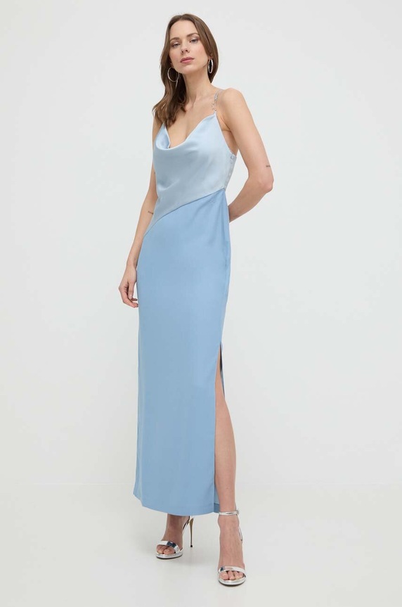 Karl Lagerfeld rochie maxi albastru 241W1304