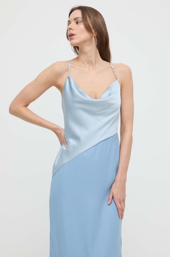Karl Lagerfeld rochie 241W1304 albastru SS24