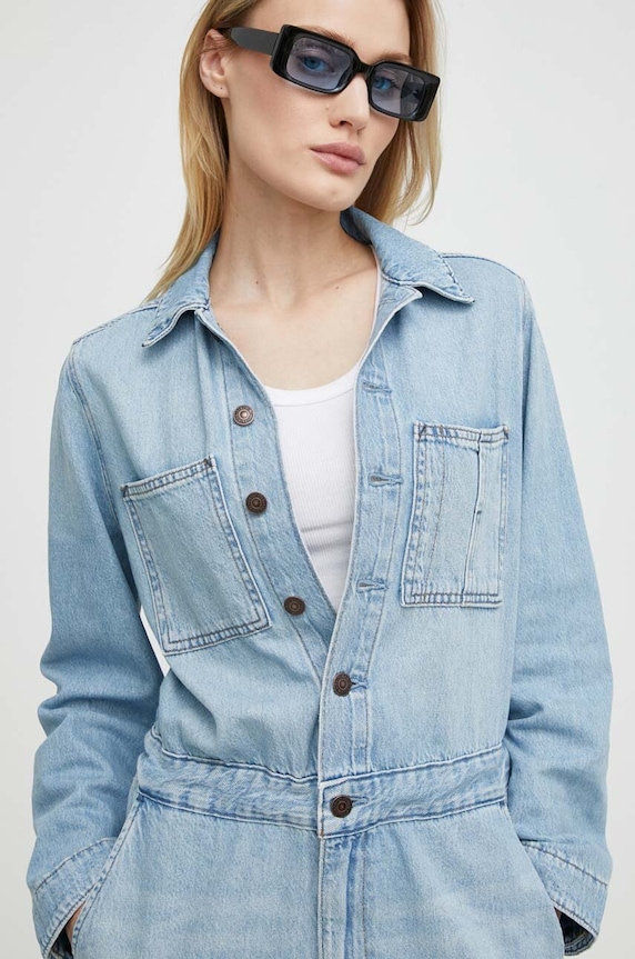 Levi's kombinezon jeansowy niebieski A5930