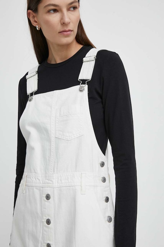 Levi's sukienka jeansowa beżowy A7575