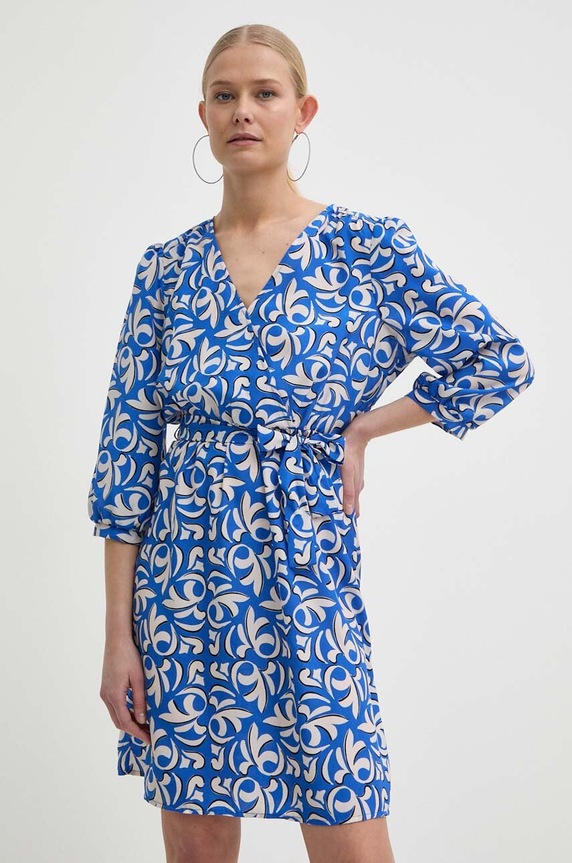 Morgan rochie RORIANE.MULTICO albastru SS24