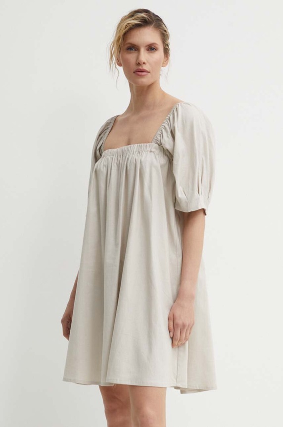 Gestuz vászon ruha spanyol bézs 10909293