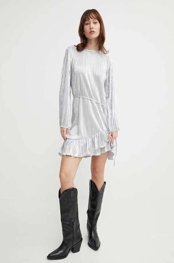 Рокля Never Fully Dressed NFDDR1288.Silver сребърен SS24