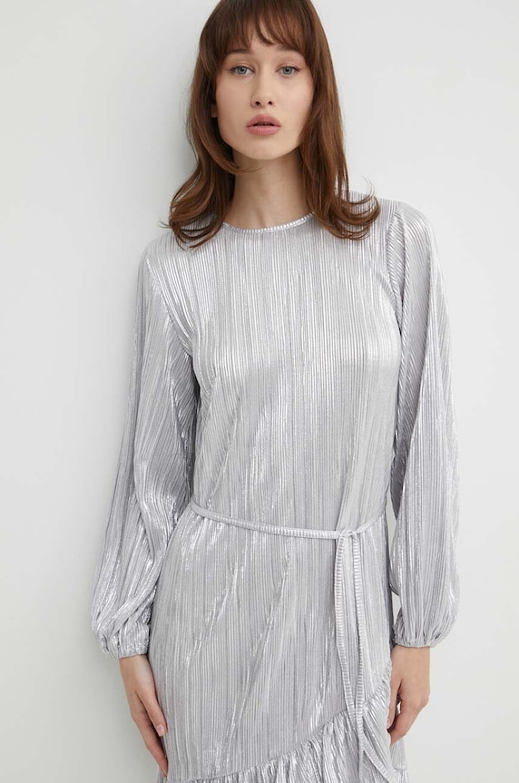 Рокля Never Fully Dressed NFDDR1288.Silver сребърен