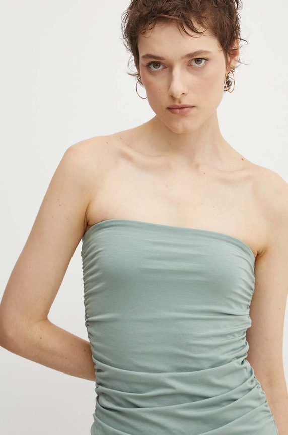 Abercrombie & Fitch sukienka KI159.4535.320 turkusowy