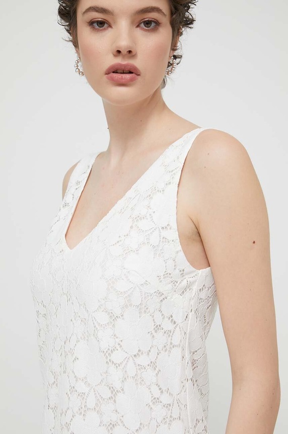 Φόρεμα Desigual LACE μπεζ 24SWVW48