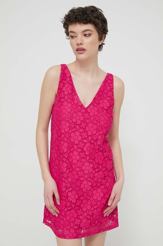 Desigual sukienka LACE 24SWVW48 różowy SS24