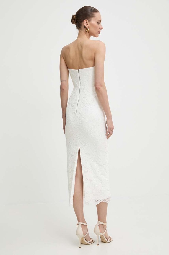 Odzież Bardot sukienka KAYLEIGH 59147DB.WHITE beżowy