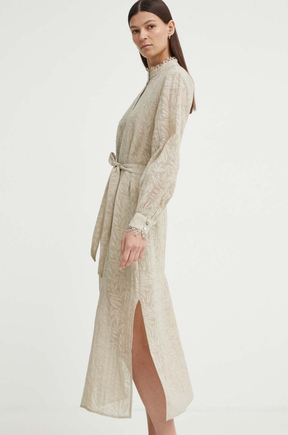 Šaty Bruuns Bazaar MacluraBBCarlia dress látka béžová BBW3994
