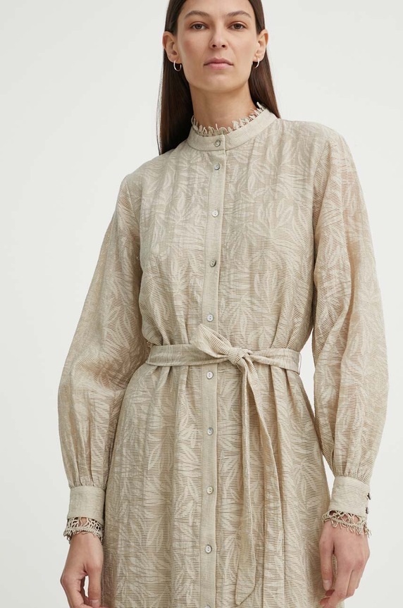 Šaty Bruuns Bazaar MacluraBBCarlia dress béžová BBW3994