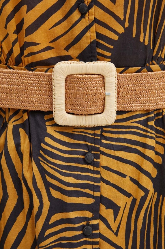 La Petite Française rochie din bumbac RACINE PFRACINE portocaliu