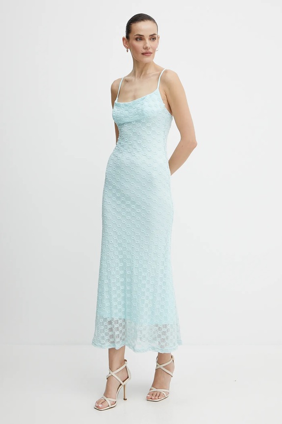 Bardot sukienka ADONI 57998DB1 turkusowy SS26