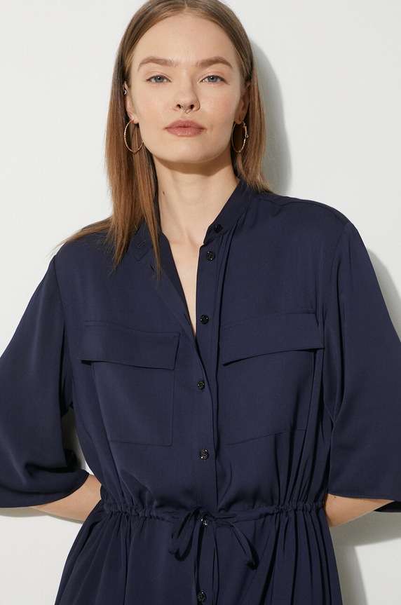 Maison Kitsuné dress Double Pocket MW01607WF0022 navy