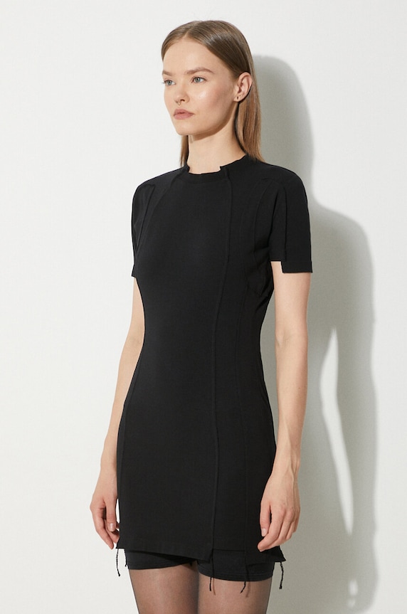 VETEMENTS sukienka Blackout Cut-Up Mini Dress czarny WE64DR280B
