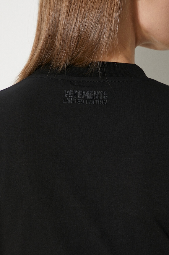 VETEMENTS sukienka Blackout Cut-Up Mini Dress WE64DR280B
